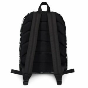 Marijuna Cannabis Pot Leaf Black and White Backpack - Image 2