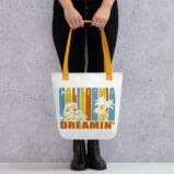 California Dreamin' Vintage Retro Style Sun and Surf Tote bag