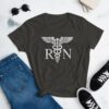 Vintage Style White RN Caduceus Hero Nurses wWomen's short sleeve t-shirt - Image 6