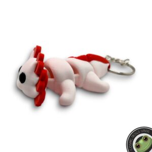 Axolotl Flexible Fidget Keychain Backpack Charm Axo-Love-tl Heart 3D Printed - Image 3