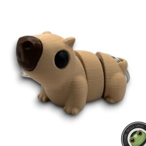 Capybara Flexible Fidget Keychain – 3D Printed - Image 5